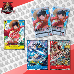 One Piece Promo Pack V Jump 10 2024 Luffy OP07-109 Law OP07-047 Kid EB01-003 - Image 1