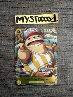 Carte One Piece Tony Tony Chopper P-089 Promo Holo Regional 25-26 English - Image 1