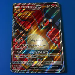 Charizard GX Holo Full Art SM60 Black Star Promo Pokemon TCG LP/MP JUMBO - Image 1