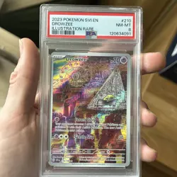 2023 POKEMON SCARLET & VIOLET 210/198 DROWZEE- PSA 8 - Image 1