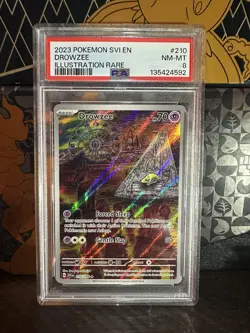 2023 POKEMON SCARLET & VIOLET 210/198 DROWZEE- PSA 8 - Image 1