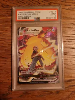 Pokemon Pikachu VMAX Lost Origin Trainer Gallery TG17/TG30 Card PSA 9 - Image 1