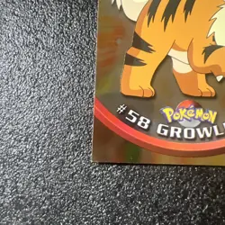 Growlithe #58 Topps Chrome - 2000 TV Animation Pokemon Card LP - Image 5
