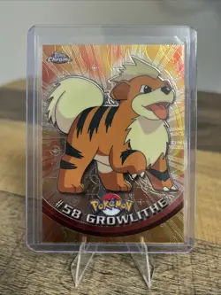 Pokemon Growlithe #58 Topps Chrome 2000 T.V. Animation MINT CONDITION!! - Image 1