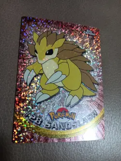 Sandslash #28 Pokemon 2000 Topps Chrome Base HOLO - Image 2