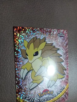Sandslash #28 Pokemon 2000 Topps Chrome Base HOLO - Image 4
