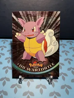 Wartortle Holo #08 Topps TV Animation Edition Pokemon NM - Image 1