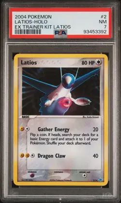 PSA 7 Latios Holo 2 2004 Pokemon Ex Trainer Kit Latios Card 93453392 - Image 1