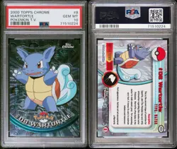 2000 Pokemon Topps Chrome Series 1 Holo # 08 Wartortle 💎PSA 10 GEM MINT💎 - Image 3