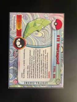 SPECTRA Metapod #11 Topps Chrome 2000 Series 1 T.V Holo Pokemon Card TCG - Image 2