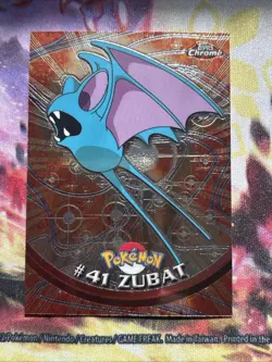 Topps Chrome 2000 Pokemon Spectra - #41 ZUBAT - TV Animation Series 1 Holo - Image 1