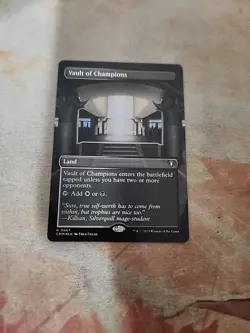 Vault Of Champions Borderless Foil Commander Masters MTG NM - Image 1