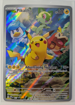 Pikachu - 027 - SV: Scarlet & Violet Promo Cards (SVP) Illustration Rare - Image 1