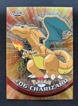 2000 Pokemon TV Topps Chrome Charizard #6 - NM/LP - Image 1