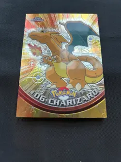 2000 Pokemon TV Topps Chrome Charizard #6 - NM/LP - Image 3