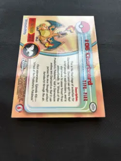 2000 Pokemon TV Topps Chrome Charizard #6 - NM/LP - Image 5