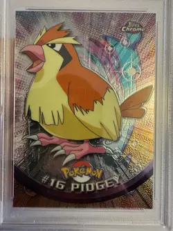2000 Pokemon - Pidgey Holo Foil - Topps Chrome T.V. #16 Series 1 - PSA 9 Mint!! - Image 3