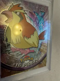 2000 Pokemon - Pidgey Holo Foil - Topps Chrome T.V. #16 Series 1 - PSA 9 Mint!! - Image 5