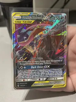 Pokemon TCG Unbroken Bonds Greninja & Zoroark GX Holo 107/214 - Image 1
