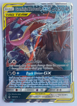 Pokemon TCG 1x Greninja Zoroark GX - Unbroken Bonds - 107/214 MP - Image 1
