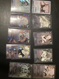 Dragonball Super cardgame 14 Card Rare Lot Manga Booster 2 As Pictured - Image 1