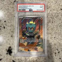 Pokemon TCG Marshadow Mega Evolution Illustration Rare Card 146/132 PSA 9 - Image 1