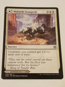Makindi Stampede Makindi Mesas Zendikar Rising Mtg Card Mint Condition - Image 1