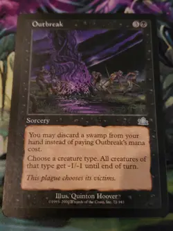 Outbreak Prophecy Mtg Card Mint Condition - Image 1