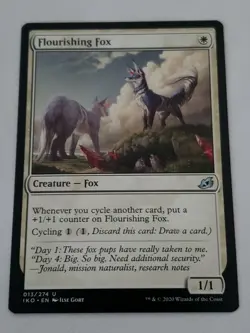 Flourishing fox Ikoria lair Of Behemoths Mtg Card Mint Condition - Image 1