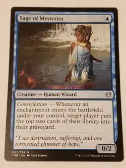 Sage Of Mysteries Theros beyond Death Mtg Card Mint Condition - Image 1