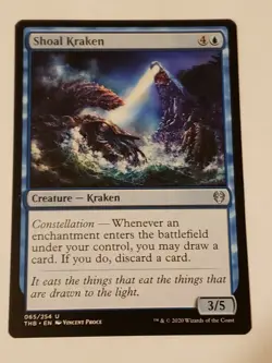 Shoal Kraken Theros Beyond Death Mtg Card Mint Condition - Image 1
