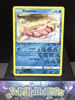 Pokemon Card Slowpoke 42/214 Reverse Holo Unbroken Bonds Light Play - Image 1