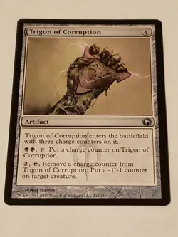 Trigon Of Corruption Scars Of Mirrodin Mtg Card Mint Condition - Image 1