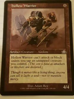 Hollow Warrior Prophecy Mtg Card Mint Condition - Image 1