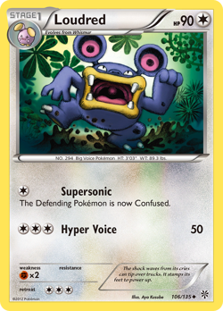 Loudred 106/135 Uncommon | Plasma Storm | Pokemon Card - Image 1