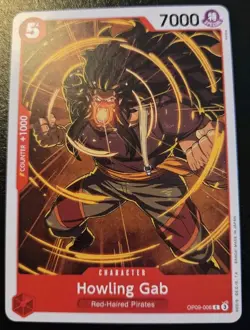 Howling Gab OP09-006 Common Emperors In The New World One Piece Card Game - Image 1