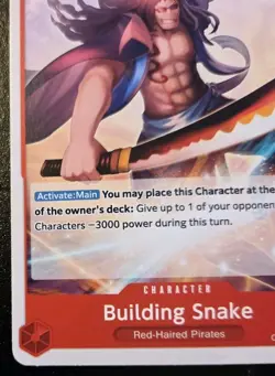 Building Snake OP09-008 Uncommon Emperors In The New World One Piece Card Game - Image 4