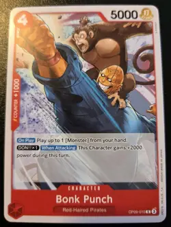 Bonk Punch OP09-010 Common Emperors In The New World One Piece Card Game - Image 1