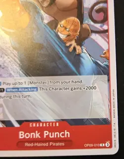 Bonk Punch OP09-010 Common Emperors In The New World One Piece Card Game - Image 5
