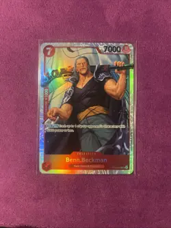 ONE PIECE Card Game: Benn.Beckman Character Card- OP09-009 SR -Super Rare- *FOIL - Image 1