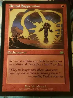 Brutal Suppression Prophecy Mtg Card Mint Condition - Image 1