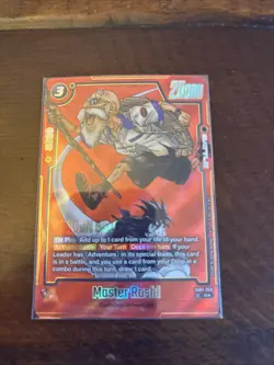 Master Roshi SB01-050 Gold Alternate Art Dragon Ball Manga Booster Card Fusion W - Image 1