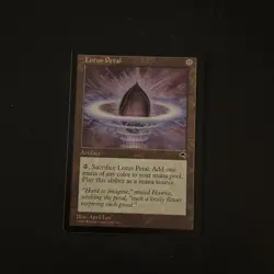 Magic The Gathering Tempest Lotus Petal #294 Lightly played - Image 1
