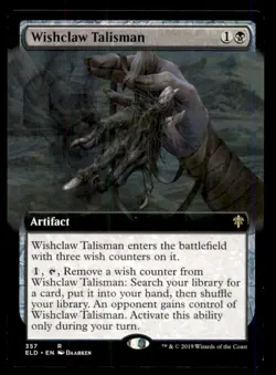 Wishclaw Talisman LP Light Play Throne of Eldraine MTG [12081] - Image 1