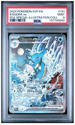 2024 POKEMON SVP EN-SV BLACK STAR PROMO #131 KINGDRA EX PSA 9 - Image 1