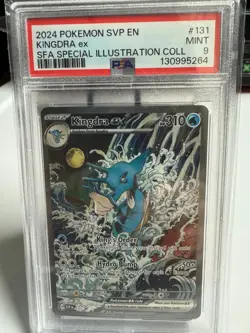 2024 POKEMON SVP EN-SV BLACK STAR PROMO #131 KINGDRA EX PSA 9 - Image 1