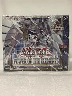 Yu Gi Oh Power of the Elements Booster Box Trading Card Game Konami - Image 1