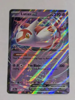 Latias EX Surging Sparks Double Rare Holo 076/191 Pokemon TCG NM - Image 1