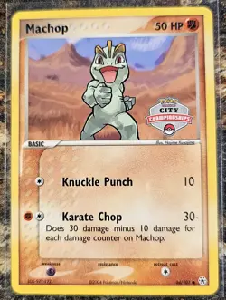 Pokemon Hidden Legends Machop City Championships 64 NM or Better - Image 1