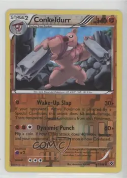 Conkeldurr Reverse Foil Pokemon XY Base Set #67 - Image 1